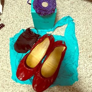 Ruby Red EUC Size 10 Tieks